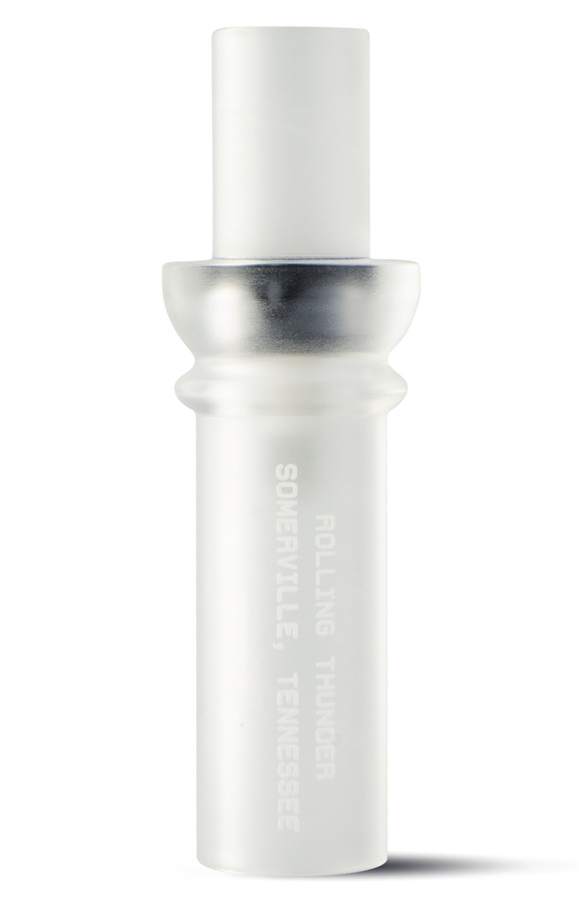 Rolling Thunder Game Call DC212CF Two Stroke Double Reed Cutdown Attracts Ducks Frost Acrylic