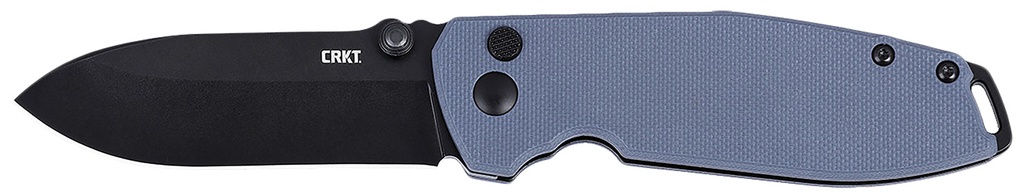 Columbia River CRKT 2495G SQUID XM 2.95" Folding Plain Black Oxide D2 Steel Blade, Gray G10 Handle