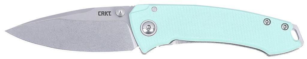 Columbia River CRKT 2522B Tuna  EDC Compact 2.73" Folding Plain Stonewashed 14C28N Steel Blade, G10/SS Handle