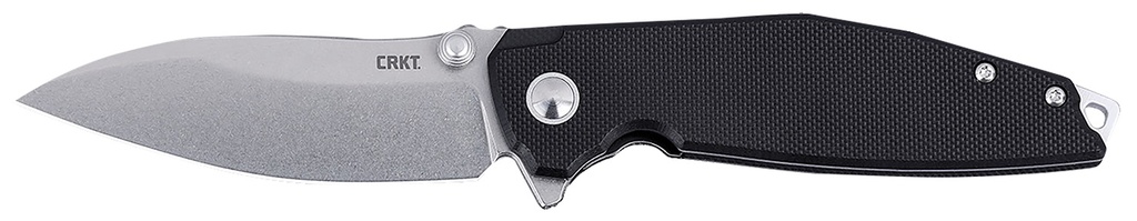 Columbia River CRKT 2540 IBISD  EDC 3.09" Folding Plain Stonewashed D2 Steel Blade, Black G10 Handle
