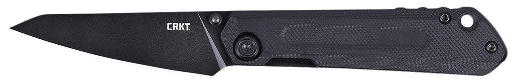 Columbia River CRKT 2670 Straight  EDC Compact 2.60" Folding Wharncliffe Plain Black Oxide D2 Steel Blade, Black G10 Handle