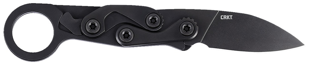 Columbia River CRKT 4050K Provoke EDC EDC 2.47" Folding Black Oxide Plain Satin D2 Steel Blade, Black Aluminum Handle