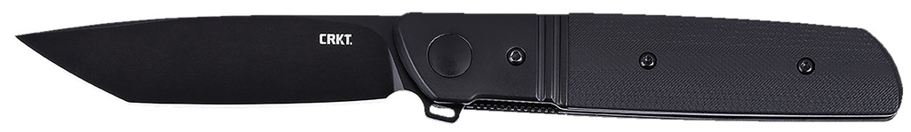 Columbia River CRKT 5720K Bamboozled  3.31" Folding Tanto Plain Black Oxide D2 Steel Blade, Black G10/SS Handle