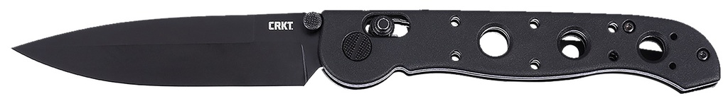 Columbia River CRKT M16-03XK M16 03XK EDC 3.57" Folding Spear Point Plain Black EDP D2 Steel Blade, Black Grivory Handle