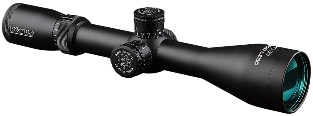Konus 7180  LZ-30 Black 2.5-10x 30/30 w/ Illuminated Floating Corss Red/Blue Reticle