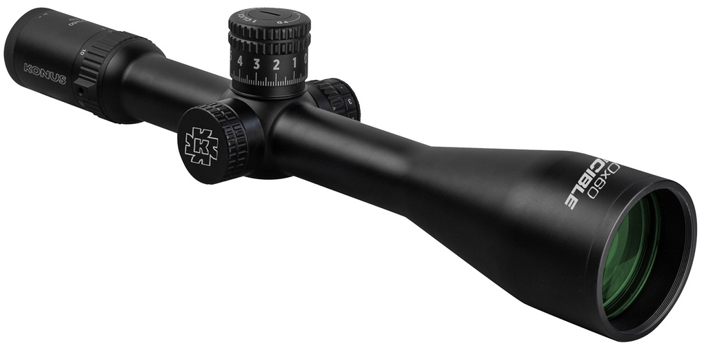 Konus 7177 Invincible  5-50x60 34mm Tube Fine Crosshair w/ Illuminated Dot Reticle
