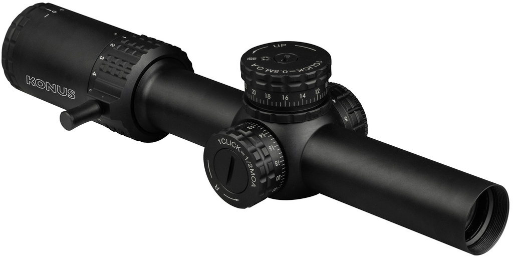 Konus 7193 Sultan  1-10x24 30mm Tube Illuminated Engraved Ballistic Circle Reticle