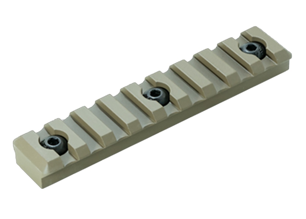 Timber Creek Outdoors M9SPRFDE M-LOK 9 Slot Picatinny Rail  FDE Aluminum Fits AR-Platform