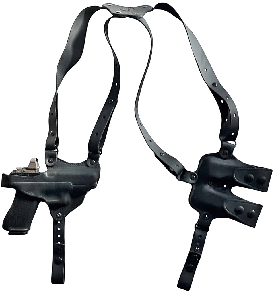 1791 Gunleather NSS2.4SBLHR  Optic Ready Shoulder Horizontal Black Fits Sig P320 Right Hand