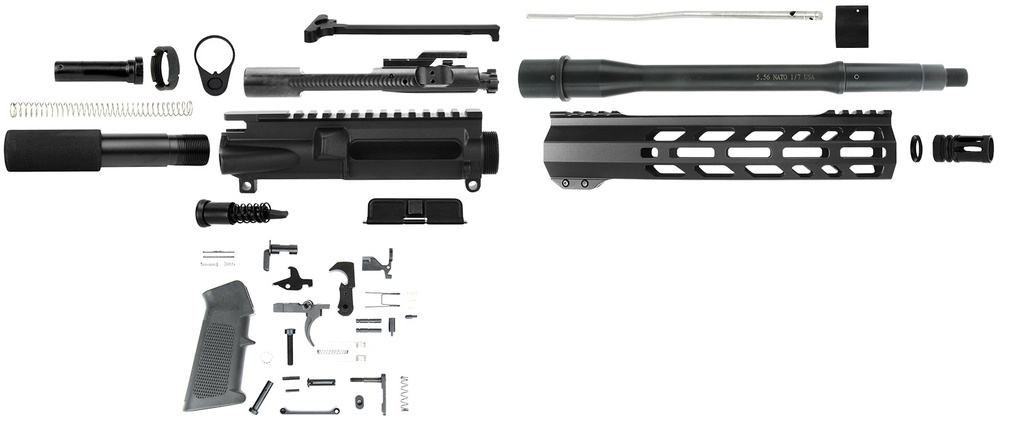 TacFire SSPK556LPK10 Pistol Kit  5.56x45mm NATO AR-Pistol Platform Black Steel
