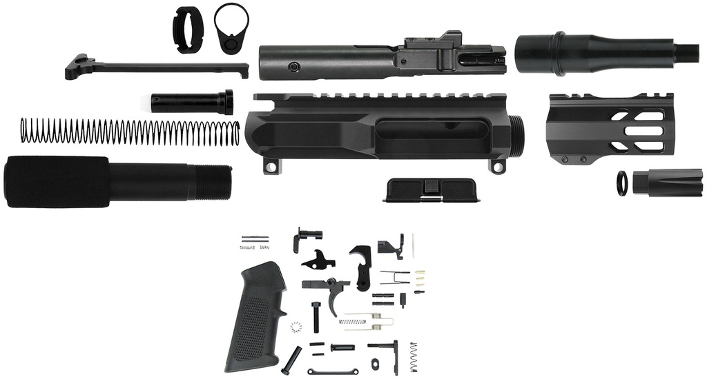 TacFire SSPK45ACPLPK4 Pistol Kit  45 ACP Black Steel