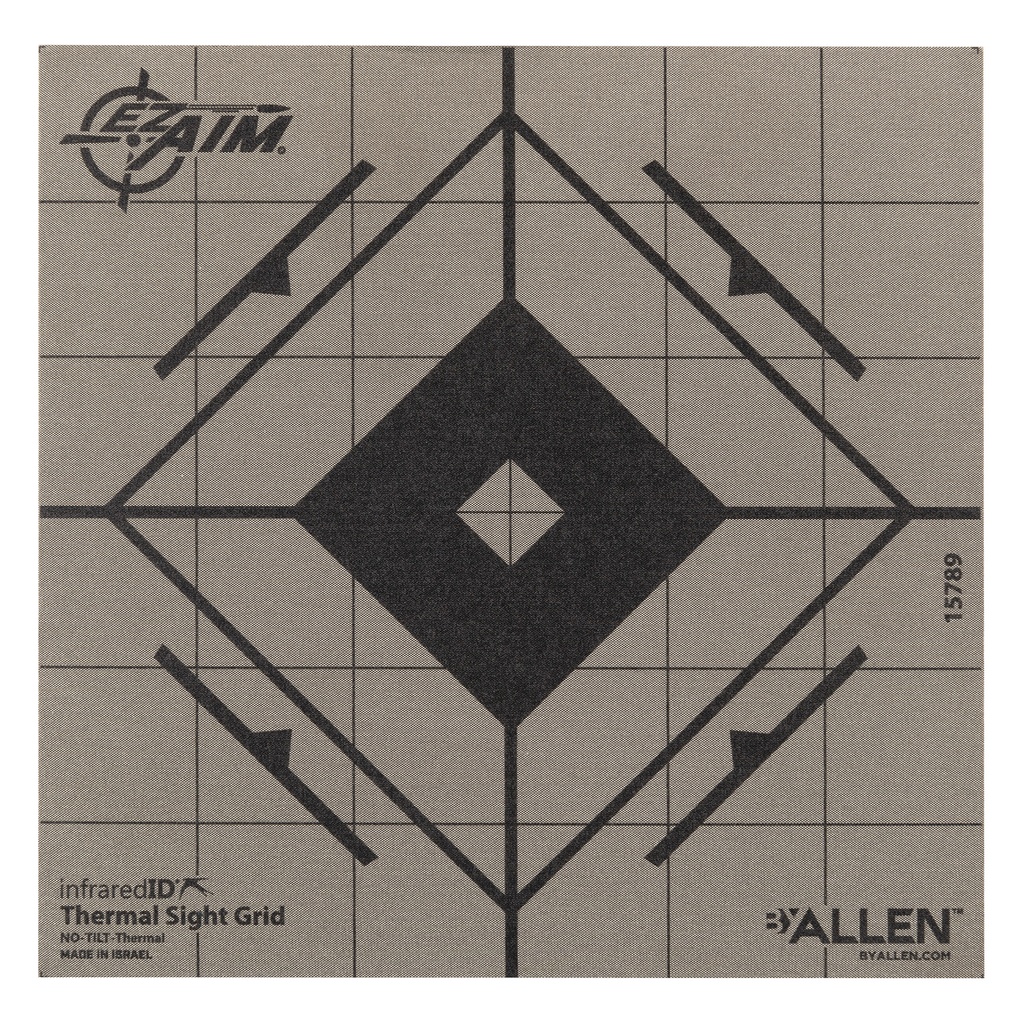 Allen 15789 Thermal Target  Sight-In Grid Hanging Paper 6" x 6" Black/Gray