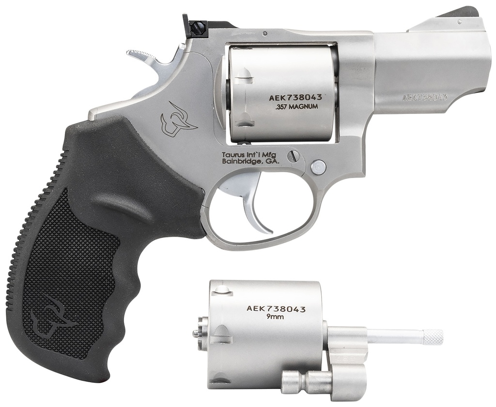 Taurus 2-692029 692  Medium Frame 357 Mag/38 Special +P/9mm 7 Shot 2.50" Matte Stainless Cylinder/Frame/Barrel Transfer Bar Safety