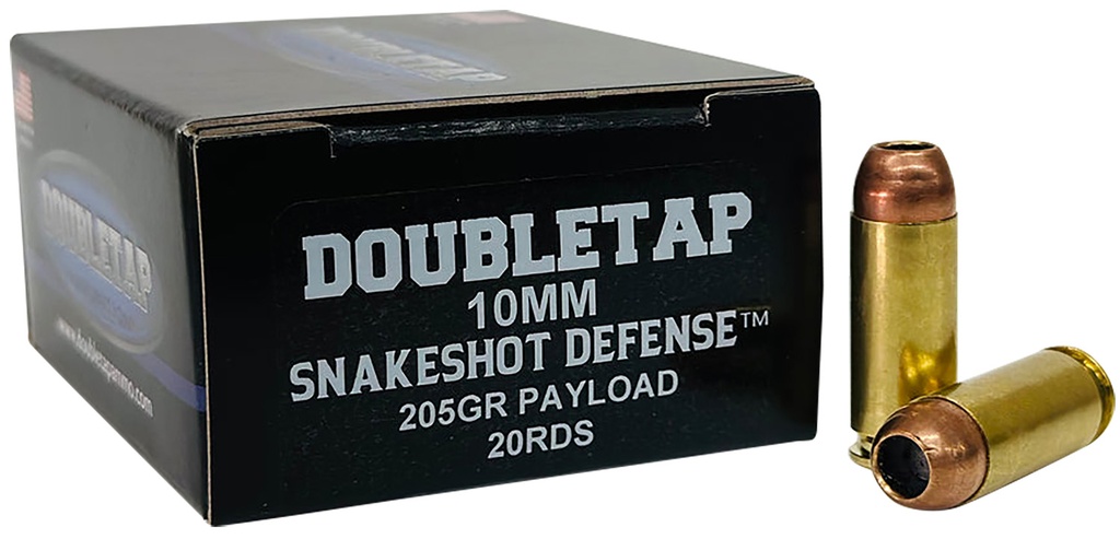 DoubleTap Ammunition 10MMSS20 Snake Shot  10mm 20 Per Box/50 Case
