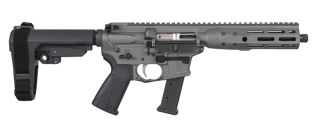 LWRC ICP9TG8SBA3 IC-9  9mm Luger 8.50" 33+1 Black Nitride Threaded Barrel, Tungsten Anodized Aluminum Picatinny Rail Receiver, SB Tactical SBA3 Brace, LWRC Ultra Combat Grip, Ambidextrous