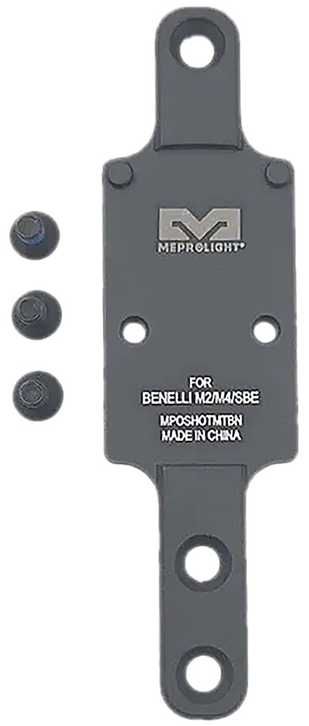 MEPRO USA LLC Meprolight USA 901141040 Optics Plate Shotgun Matte Black Aluminum, Benelli M2/M4/SBE RMR Footprint