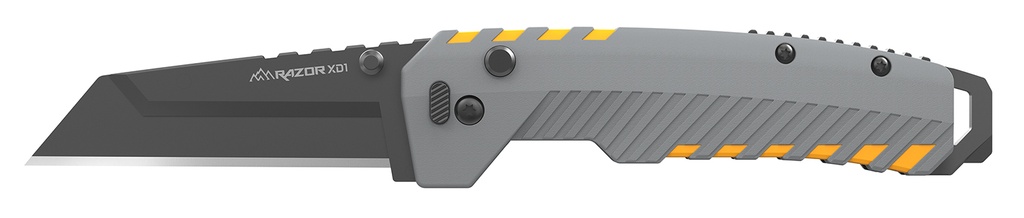 Outdoor Edge XDS230AC Razor XD2  3" Folding Plain 420J2 SS Blade Gray/Yellow