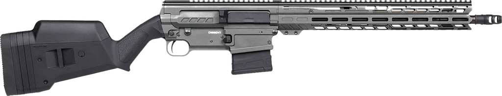 CMMG 38A530CTNG Dissent BR3 308 Win 10+1 16.10" Black Nitride Threaded Barrel, Tungsten Cerakote Aluminum Receiver w/Picatinny Rail, M-LOK Handguard, Magpul SGA Black Polymer Stock, Ambidextrous