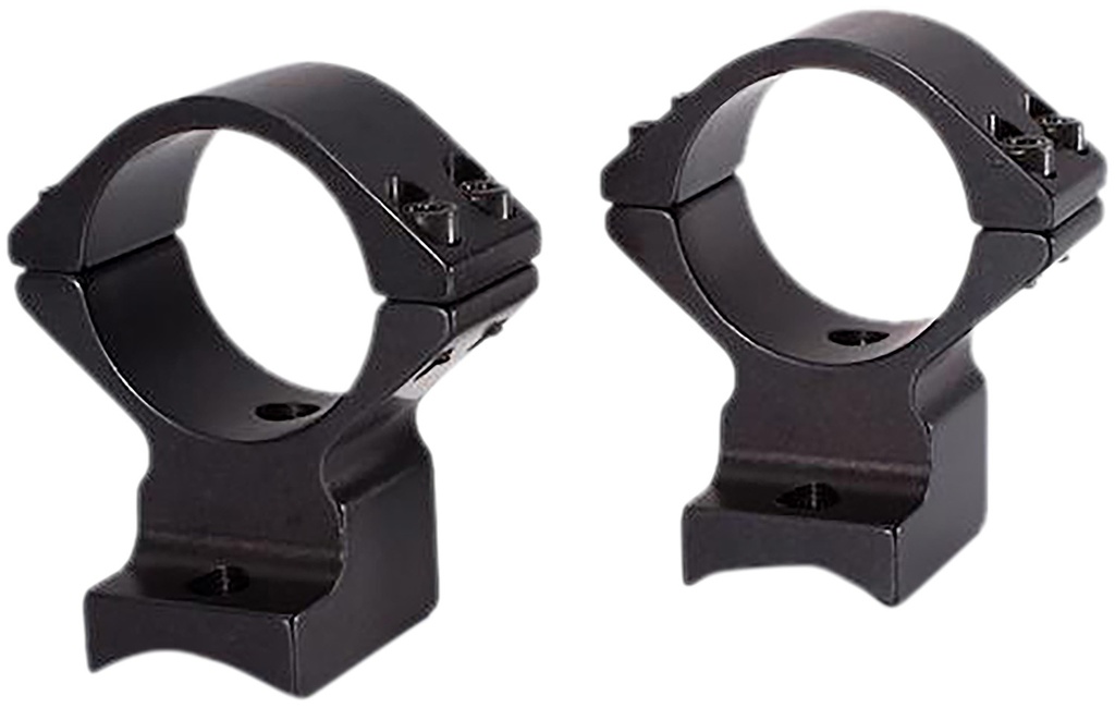 Talley 95X719 Scope Mount/Ring Combo  Black Anodized Aluminum 1" Tube, Savage (8-40) Round Receiver w/Accutrigger, High Rings