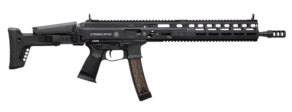 Grand Power 810091158005 Stribog SP9A3 9mm Luger 30+1 16" Black Barrel, Picatinny Rail Receiver & Grip
