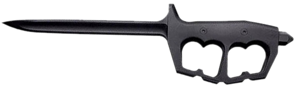 Cold Steel CS92FNTST FGX Chaos 8" Fixed Griv-Ex Plain Black 6" Blade, Black Griv-Ex Handle