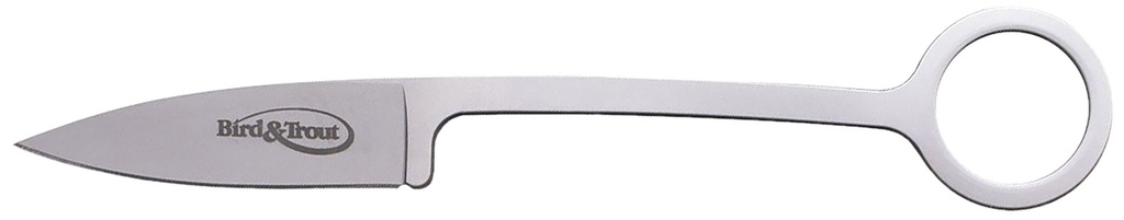 Cold Steel CS20BTJ Bird & Trout  2.25" AUS-8A SS Plain Drop Point Bead Blasted Blade, 4.06" Bead Blasted AUS-8A SS Handle