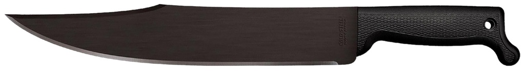 Cold Steel CS97BWM12S Bowie  12" Black Matte Baked-On Anti Rust 65Mn Carbon Steel Blade, Black Polypropylene Handle, 17.63" Long, Includes Sheath