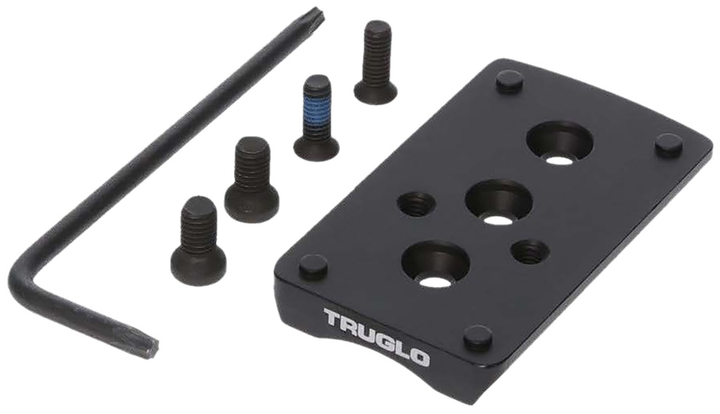 TruGlo TGTG8950M2 Pistol Red Dot Sight Mount  Black Nitride Fortress Steel Trijicon RMR Mount