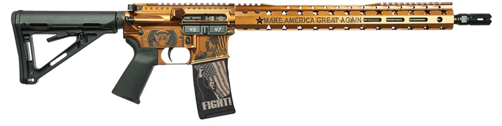 Black Rain Ordnance 24111204C Spec15  5.56 NATO 30+1 16" Black Nitride Stainless Steel Barrel, Aluminum Receiver, 15" Slim M-LOK Handguard, Magpul Black Polymer Stock, Black Magpul Grip