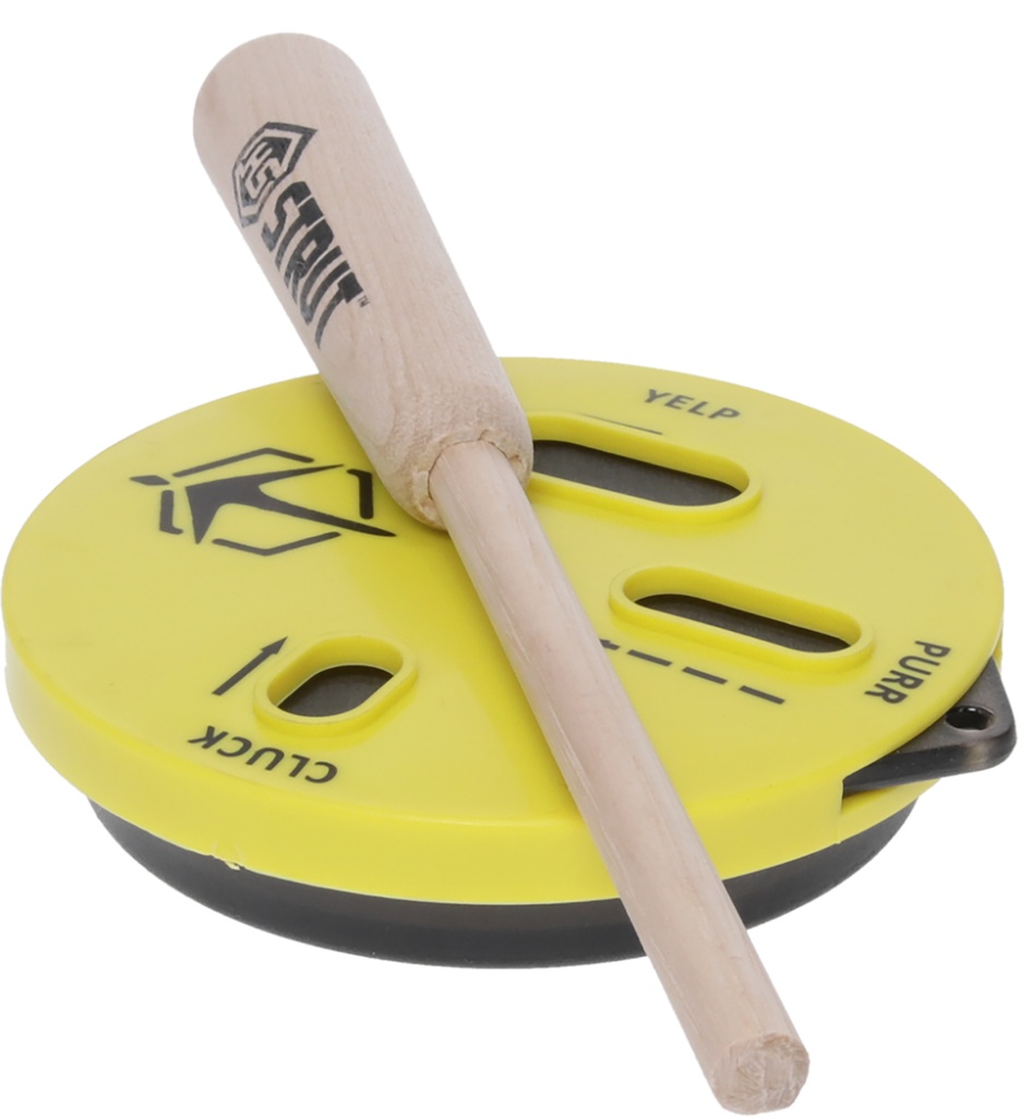 Hunters Specialties HSSTR100039 The Cookie Cutt'r Pot Call Attracts Turkey Species Yellow