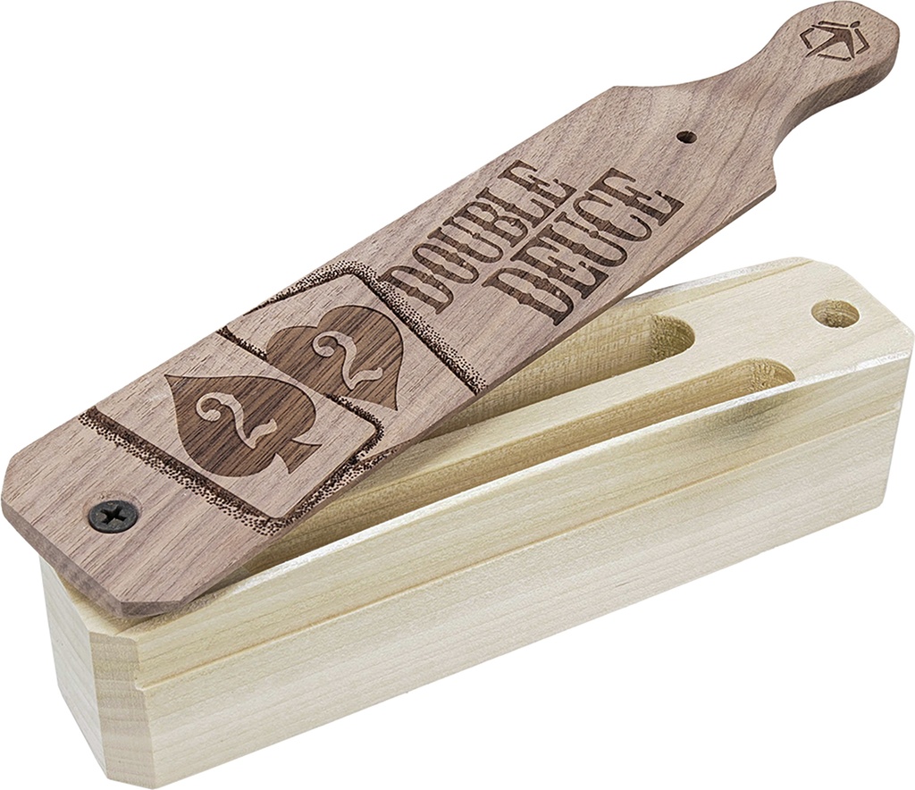Hunters Specialties HSDTBC Double Deuce Box Call Attracts Turkey Species Walnut