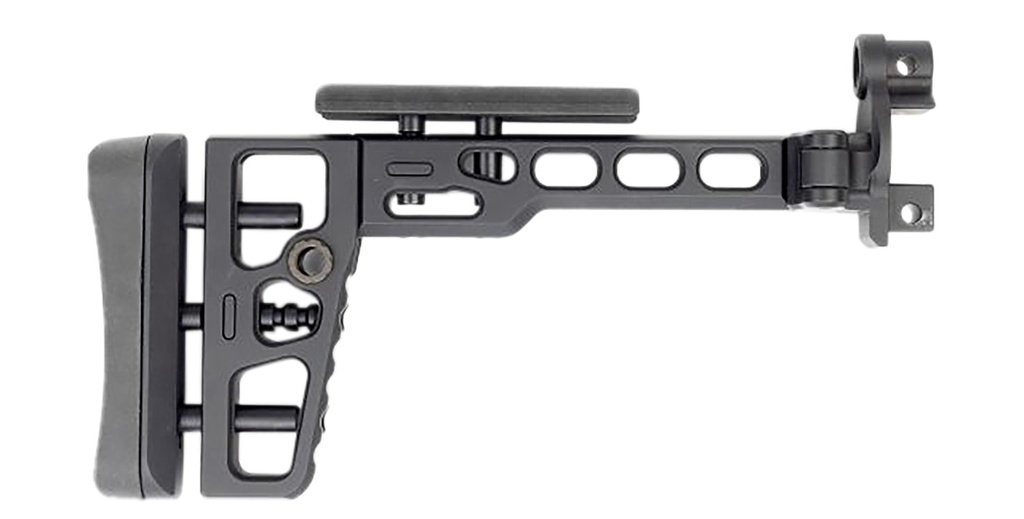 Samson 040616601 S.A.S Folding Stock w/ MP5K End Cap Black Aluminum
