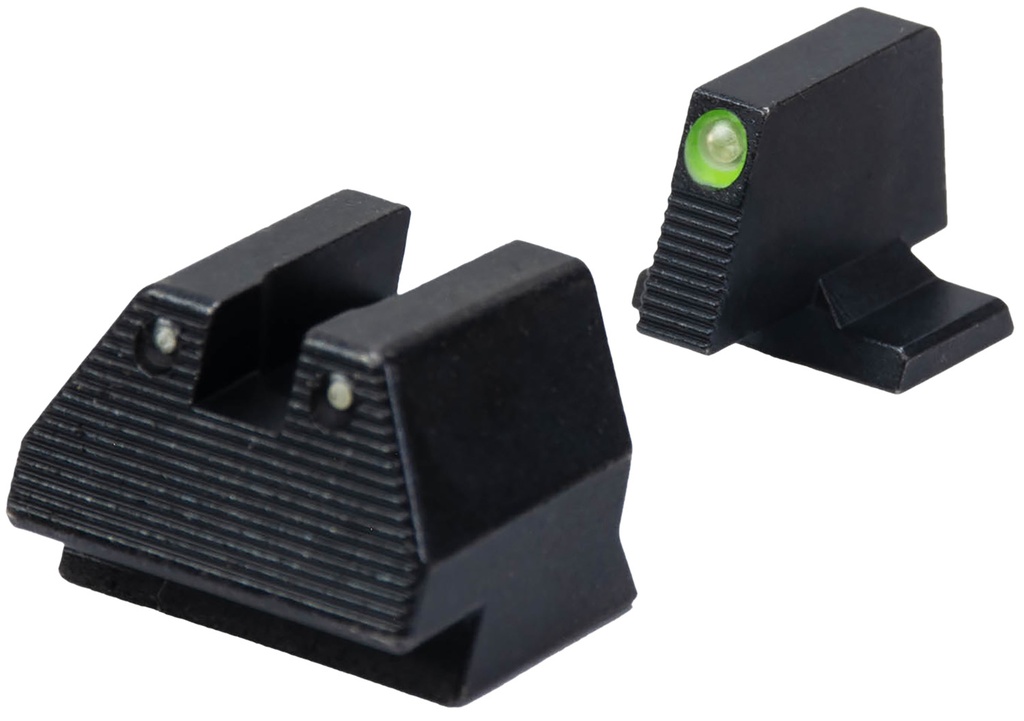 HK 51000939 Night Sight Set  Fixed Green Tritium/Black Frame Fits HK VP9 9mm Luger