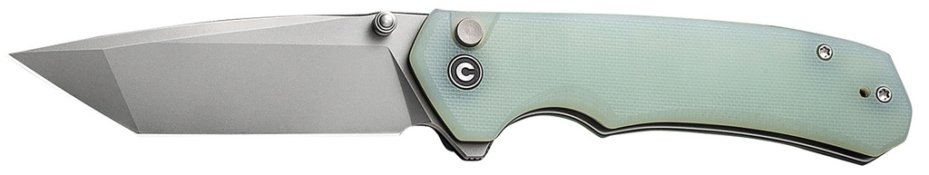 Civivi Knives C19059C-3 Brazen  3.46" Folding Plain Stonewashed D2 Steel, Blade Natural G10 Handle