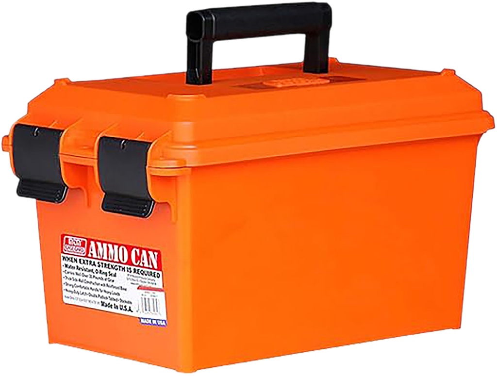 MTM Case-Gard AC35 Ammo Can  Orange Polypropylene