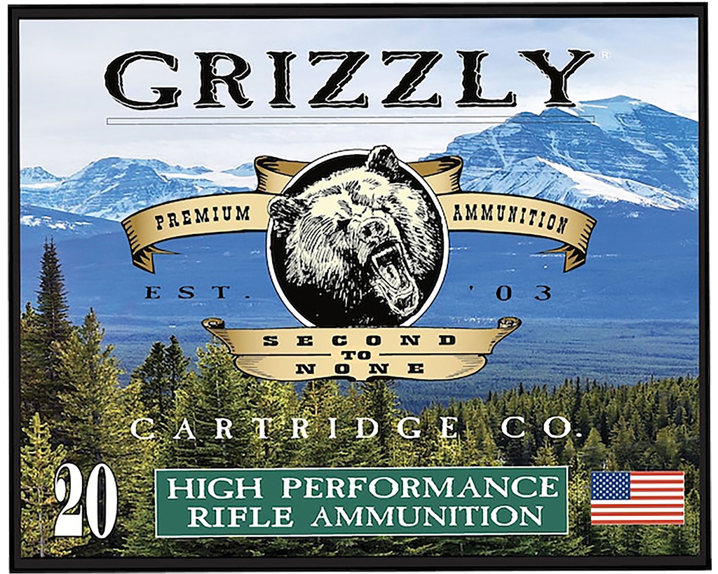 Grizzly Ammo GC357M20   357Mag 210gr Full Metal Jacket Flat Point 20 Per Box/10 Case