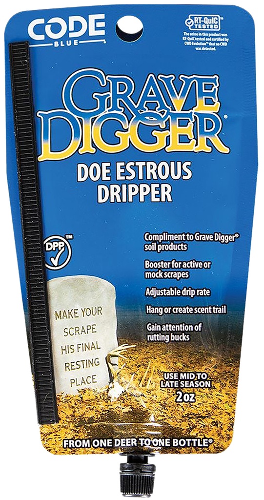 Code Blue OA1425 Grave Digger Doe Estrous Deer 2 oz Dripper