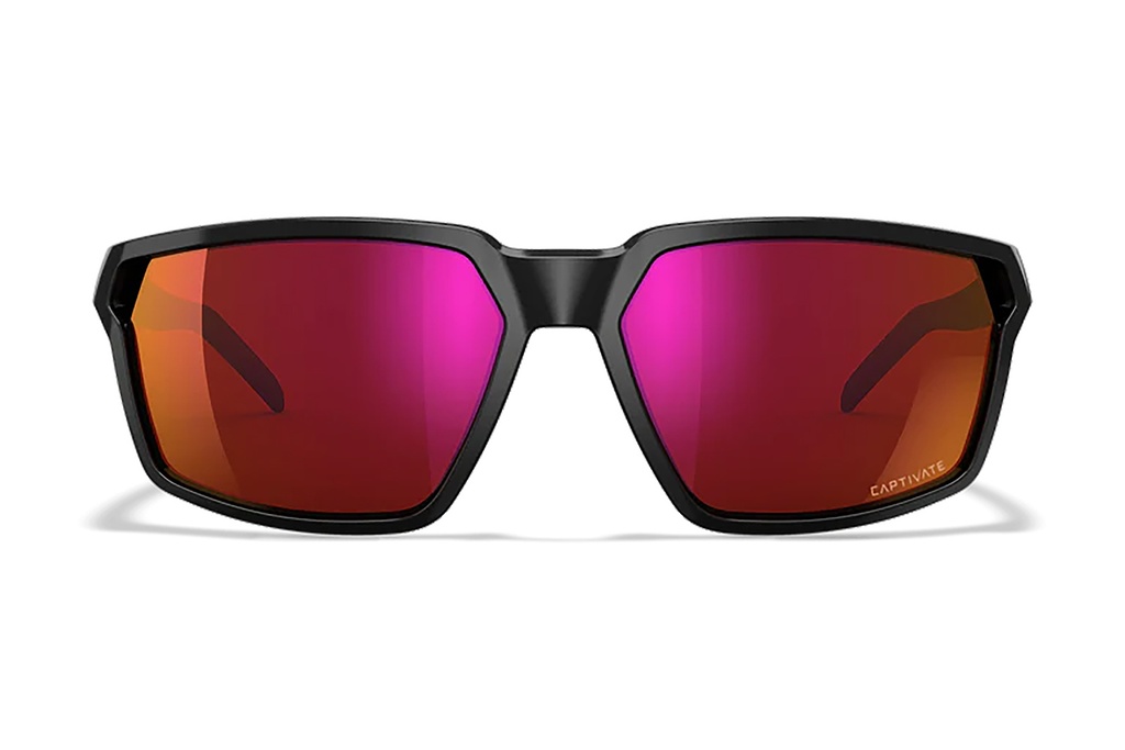 Wiley X AC6SRA06 Sierra  M/L Red Mirror Lens Polycarbonate Gloss Black Frame
