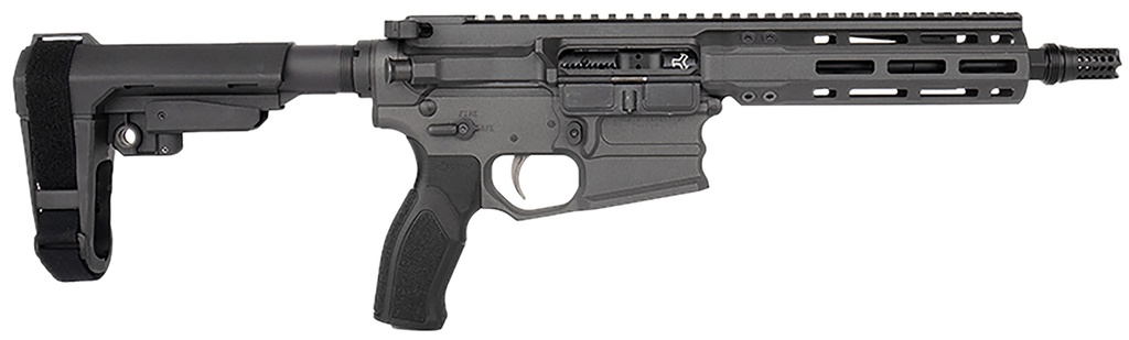 Cobalt Kinetics CKPROLITE30075CHARCOAL Pro Lite  300 Blackout 30+1 7.50" Black Melonite Barrel, Charcoal Aluminum Receiver w/Picatinny Rail, Black Polymer SB Tactical SBA3 Brace, Black Polymer Grip