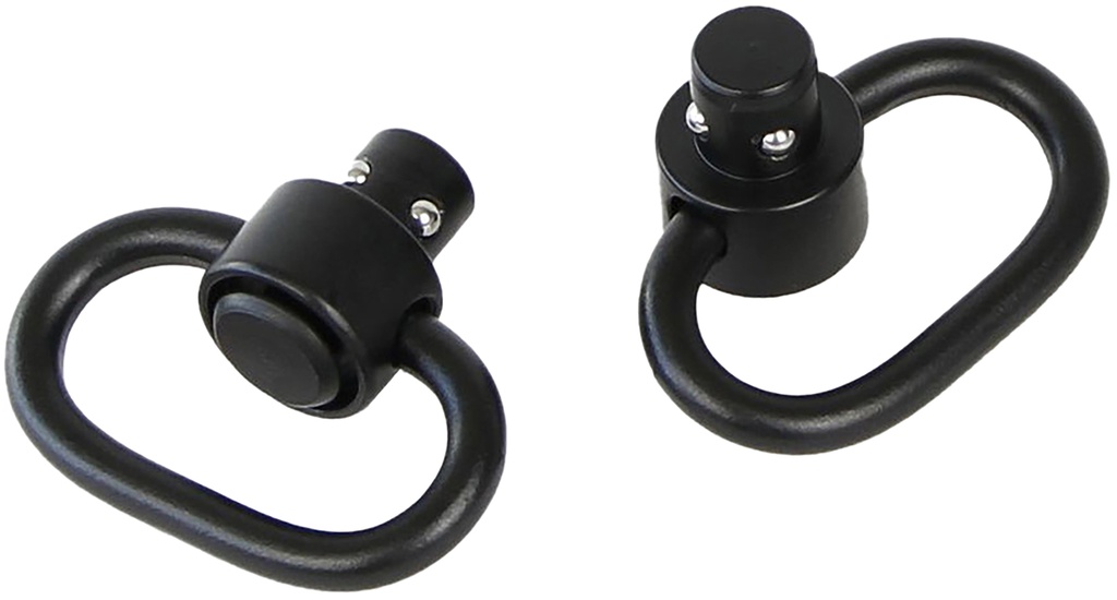 Bulldog BD884 Deluxe Push Button Swivel Black 1.25" Steel