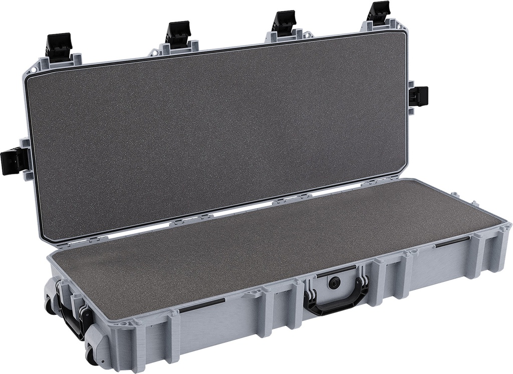 Pelican VCV7300000GRY Vault Double Rifle Case 44" Gray Polyethylene Foam Weather Resistant