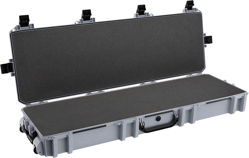 Pelican VCV8000000GRY Vault Double Rifle Case 53" Gray Polyethylene Foam Weather Resistant
