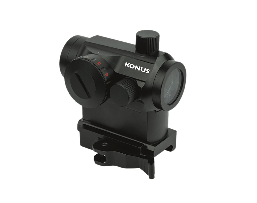 Konus  Pro Nuclear  Matte Black 1x22mm 3 MOA Red/Green Dot Reticle