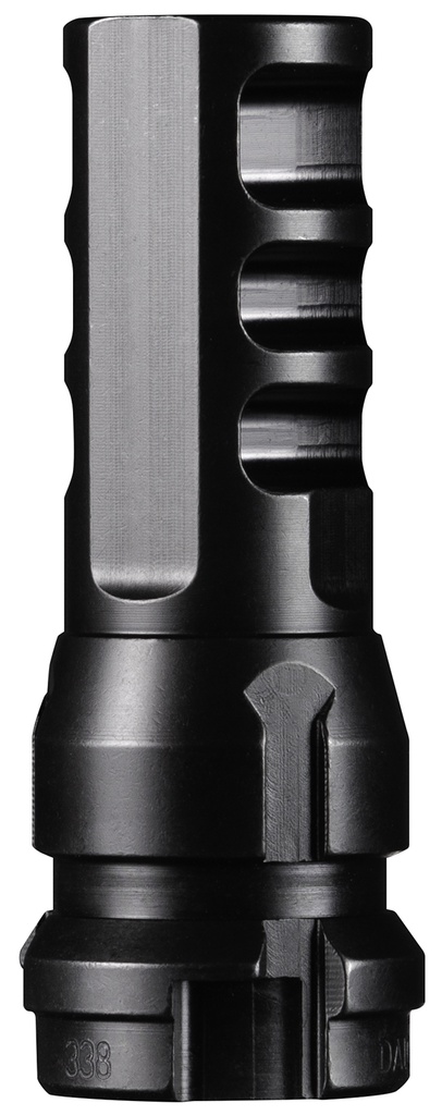 Dead Air DA104 KeyMo Muzzle Brake Black Nitride 4140 HT Alloy Steel M18X1 Threads 338 Cal
