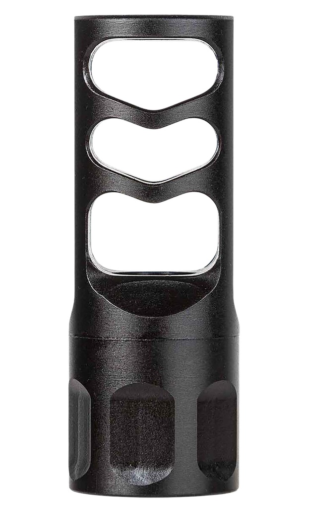 Tapco TAP22046 Self Timing Muzzle Brake Black Nitride Steel 5/8"x24 Threads 30 Cal