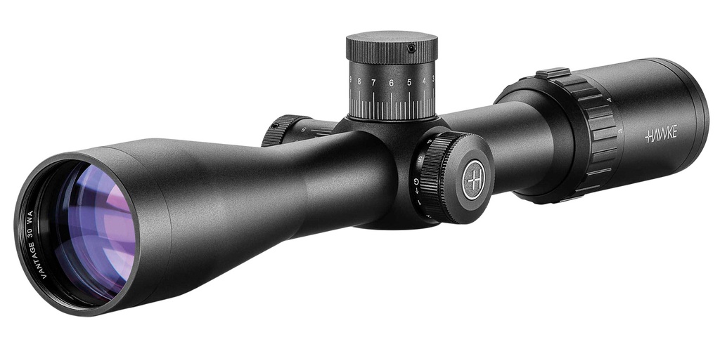 Hawke Sport Optics 14277 Vantage 30 Riflescope Black 3-9x42mm 30mm Tube Illuminated Red/Green .223/.308 Marksman Reticle