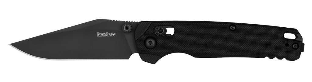 Kershaw 6106BLK Bel Air  3.05" Folding Clip Point Plain Black PVD CPM MagnaCut Steel Blade, Black Textured G10 Handle