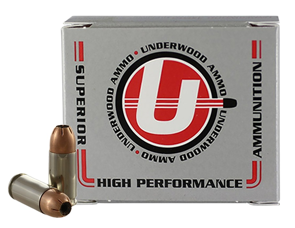 UNDERWOOD AMMO UA 134 9MM LUGER+P 124GR JHP 20/10