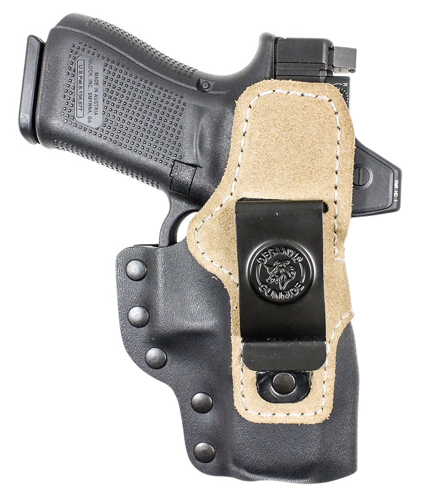DeSantis Gunhide 230KJ1LZ0 Hyeye  IWB Black Kydex Compatible w/ Glock 19/23/32/45/19x/19 Gen 5 Ambidextrous