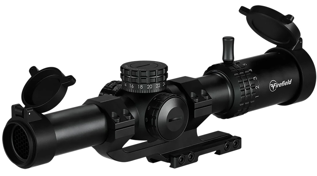 Firefield FF13075 RapidStrike  Black 1-10x24mm, 30mm Tube Illuminated Black/Green/Red CR1 Reticle